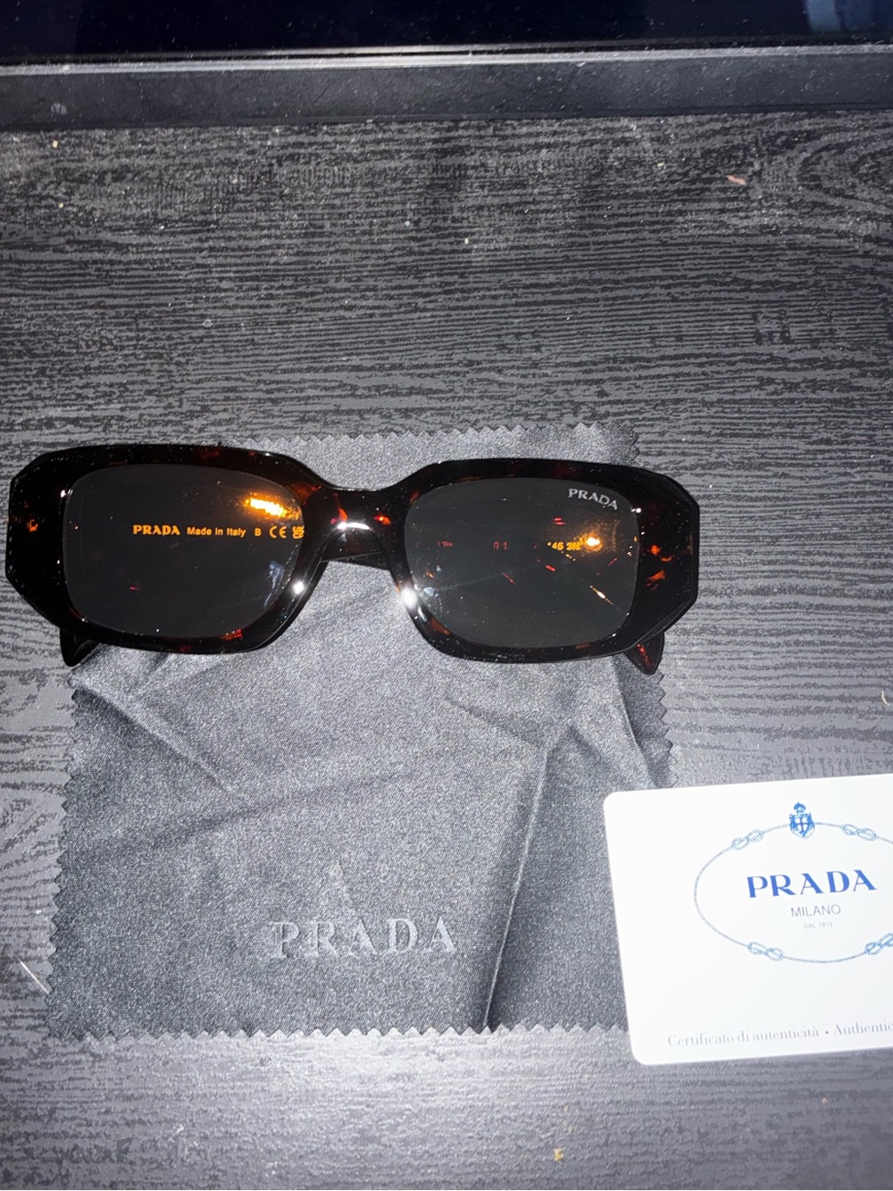Prada leopard print symbole Sunglasses